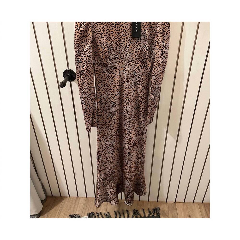NEW WANDERING women's leopard print dress in animal